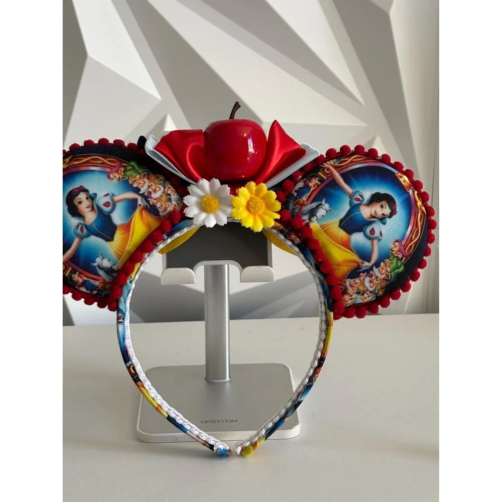 Enchanting Princess Red Apple Mouse Ears Headband for kids